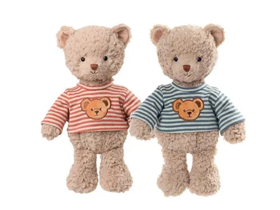 Bukowski Teddybär Colin grau/blau mit T-Shirt 25 cm - Bild 1 von 2