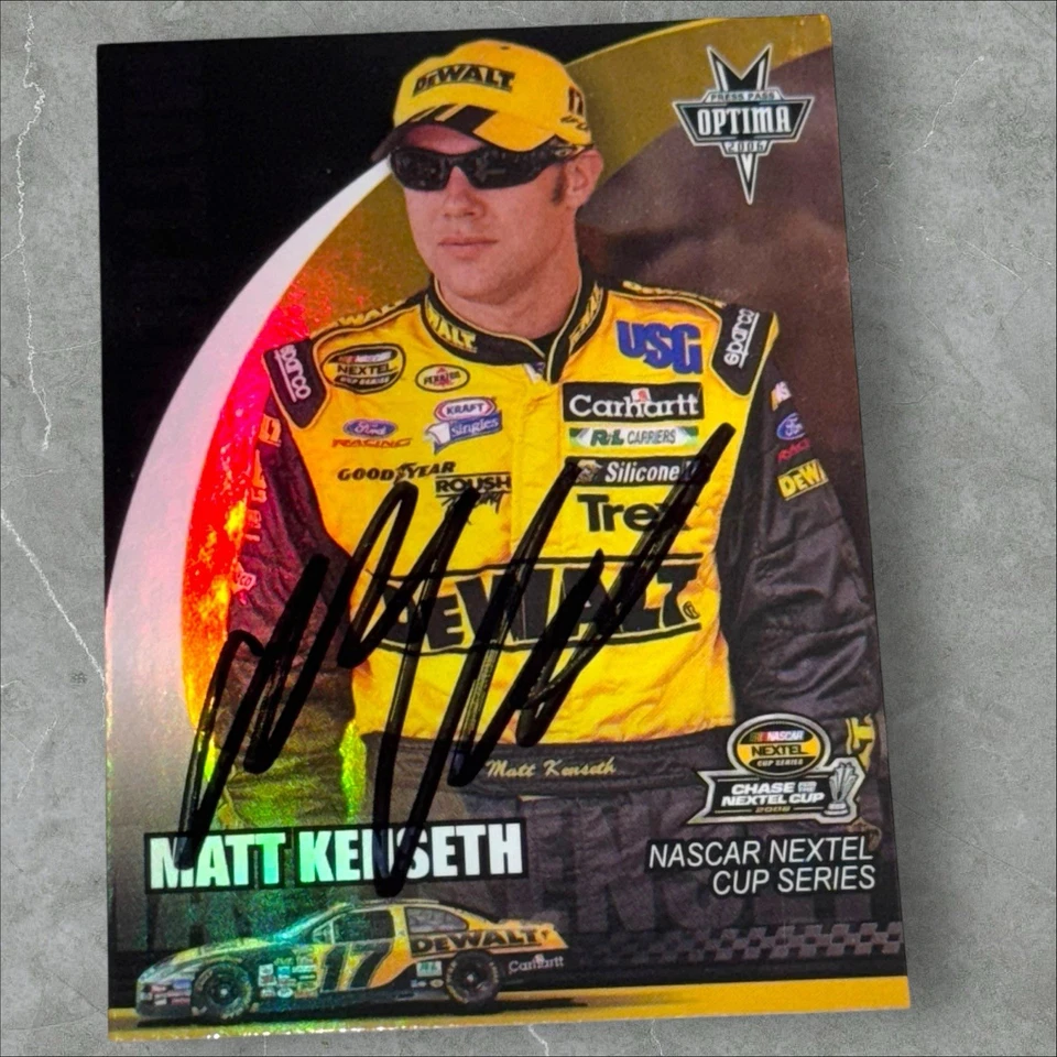 Matt Kenseth NASCAR HALL OF FAMER signed card 2004 PRESS PASS OPTIMA CUP CHASE - Image 1 of 1