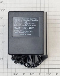 Lionel 1282-12-300A O Gauge 120VAC-12VAC @ 300mA Power Supply Transformer - Picture 1 of 3