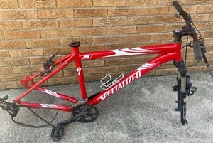 Specialized Rockhopper Frame W/ Rock SHOX AJUSTABLE FORKS Shaman Components - Picture 1 of 15