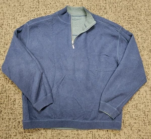 Wendepullover TOMMY BAHAMA Quarter Zip Pullover HERREN XL X-LARGE marine grau - Bild 1 von 8