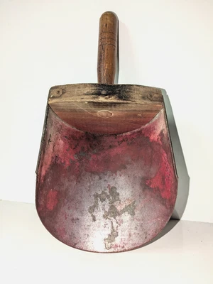 Antigua cucharada de despensa de harina de grano para madera No.2 granja rústica primitiva 4,5" X 10" L Foto 1 de 3