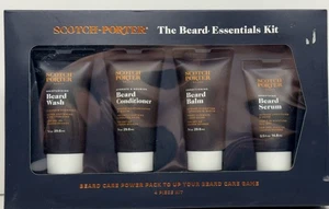 Scotch-Porter The Beard Essentials Kit- 4 Piece Beardcare Set New Open Box - Picture 1 of 8
