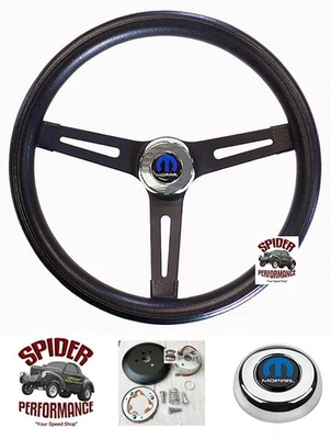1988-1992 Dodge D/W pickup Dakota steering wheel 13 1/2" MUSCLE CAR BLACK — 第 1/4 张图片