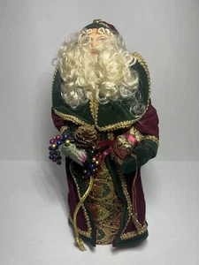 Vintage Santa Christmas Tree Topper No Box 12 Inch - Picture 1 of 8