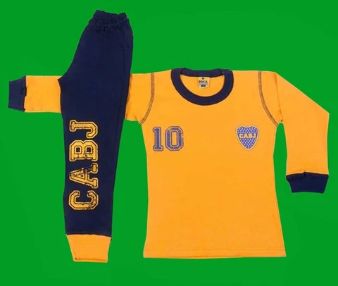 BOCA JRS - Football  CHILDREN'S PAJAMAS Autumn-Winter Season sizes 12, 14 and 16 Cover