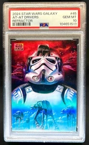 2024 Topps Chrome Star Wars Galaxy AT-AT Drivers Refractor #45 PSA 10 - Picture 1 of 2