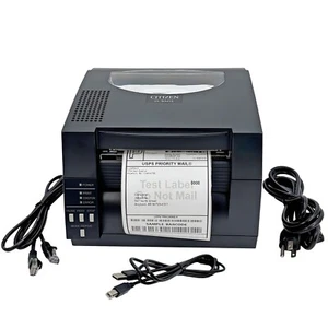 TESTED Citizen CL-S521II Industrial Direct Thermal Label Printer USB LAN Serial - Picture 1 of 13