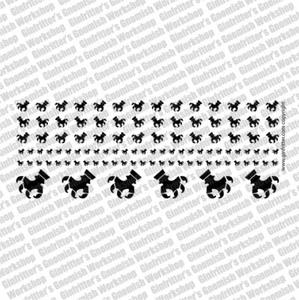 GINFRITTER EAGLE CLAW IN BLACK DECALS TRANSFERS COMPATIBLE W/ WARHAMMER - Picture 1 of 2