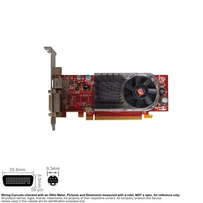 Controller Video Card DMS 59 S-Video 7-Pin PCIe ATI-102-B62902(B) 109-B62941-00 - Image 1 of 4