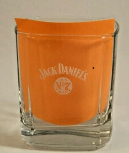 Jack Daniels Whiskyglas alt Nr. 7 Marken durchsichtige schwere Basis 3,5" Höhe - Bild 1 von 6
