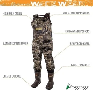 *NWT*Frogg Toggs Amphib Neoprene Bootfoot Chest Wader Size 9 Mossy Oak Habitat - Picture 1 of 1
