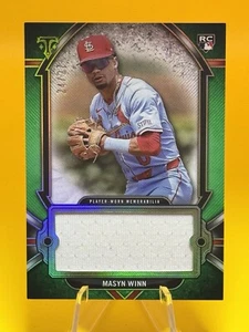 2024 Topps Triple Threads Masyn Winn Single Jumbo Relic Card Green /27 - Picture 1 of 2