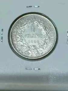 PORTUGAL / 200 Reis 1888 - A (1 Franc) / SILVER COIN - Picture 1 of 2