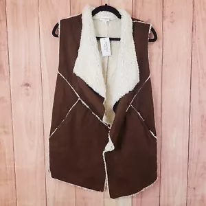 LuLaRoe Marlow Faux Shearling Vest Sz S Small NEW NWT - Picture 1 of 7