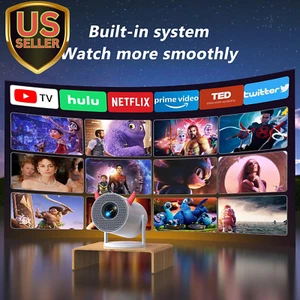 Kids TV & Game Projector with Controllers, 4K Support Mini Projector Built-I... - Picture 1 of 12