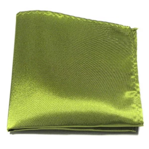 Mens Silk Handkerchief Pocket Square Hanky Solid Color Wedding Party Suit Decor - Picture 1 of 41