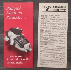 brochures publicitaire depliants Posemétre REALT année 50 - Imagen 1 de 4
