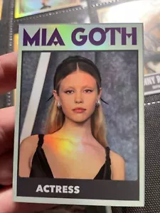 Mia Goth REFRACTOR 1/1 One Of One Custom Sticker Card (G153) - Picture 1 of 1
