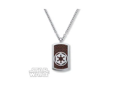 Star Wars Pendant Necklace Silver  Galactic Empire  Necklace Chain - Image 1 of 2