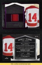 2022 Leaf ITG Used Hall Of Fame Caliber Relics Purple /45 Theoren Fleury #HF-14