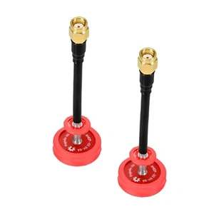 2Pcs Rouge 8cm 5.8GHz RHCP FPV Antenne Omni RHCP RP-SMA pour Antenne UAV - Photo 1/9
