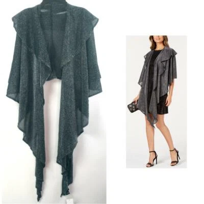 Cejón Doble Drapeado Metálico Brillante Noche Envoltura Ch Color OS Nuevo Fiesta Cóctel Foto 1 de 4