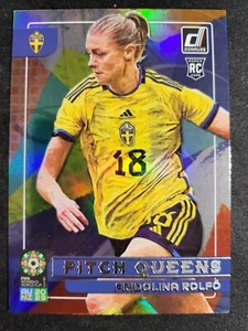 2023 Donruss FIFA Womens World Cup Fridola Rolfo RC PITCH QUEENS 20 Sweden FOIL - Picture 1 of 2