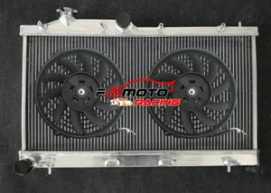 Aluminum Radiator +Fans For 2015-2021 Subaru WRX VA 2.0L FA20DIT Turbo Manual MT - Picture 1 of 7