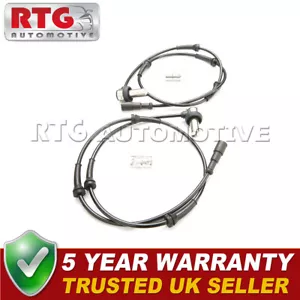 2x ABS Wheel Speed Sensors Front Fits Land Rover Range Rover (Mk2) 4.6 - Picture 1 of 2