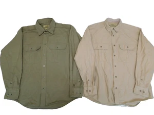 x2 Cabelas Deerskin Soft Chamois L Reg. One Heavyweight, One All Weather - Picture 1 of 4