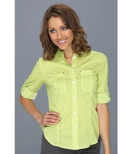 Camisa Oxford a Cuadros Michael Kors NUEVA CON ETIQUETAS, Amarillo Cadmio, $79.50 / $89.50 - Imagen 1 de 4