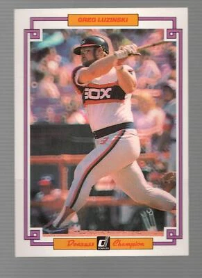 1984 Donruss Champions Greg Luzinski Chicago White Sox #13 Near Mint or Better - Image 1 of 2