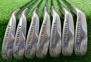 Pro Select Iron Set 3-9i / Regular Steel / VGC / NEW GRIPS / -2" / sa6436 - Picture 1 of 15