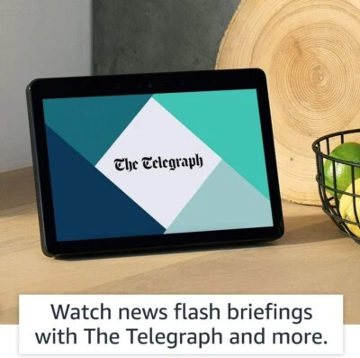 Echo Show 10 (2nd Gen) HD smart display with Alexa Charcoal Black Fabric - Image 1 of 4