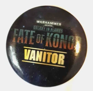 Warhammer 40k Juegos Taller Galaxia en Llamas Fate of Konor Vanitor Insignia Nuevo - Imagen 1 de 1