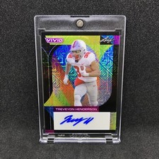 2023 Leaf Vivid Treveyon Henderson Rookie Auto Black Mojo 5/5 #BA-TH1 Ohio State