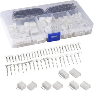 560Pcs JST 2.54mm Plug Housing Socket M/F 2/3/4/5 Pin Terminal Assortment Kit - Picture 1 of 8