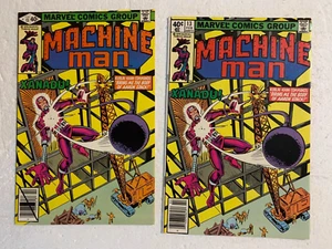 MACHINE MAN #13 VF DIRECT & NEWSSTAND MARVEL BRONZE AGE 1980 - Picture 1 of 2