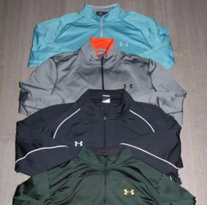 LOT 4 UNDER ARMOUR HEATGEAR MENS 1/4 ZIP PULLOVERS FULL ZIP JACKET LOOSE XL NICE - Picture 1 of 1