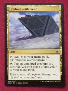 Magic The Gathering OATH OF THE GATEWATCH HOLDOUT SETTLEMENT land card MTG - Imagen 1 de 2