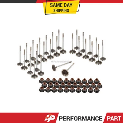 Intake Exhaust Valves w/ Seals for 05-15 Ford F-250 F350 F450 Super Duty 6.8 30V - Image 1 of 4