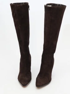 Antonio Melani Knee High Boots Glove Fit High Heels Brown 8M - Picture 1 of 7