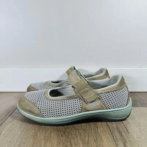 Orthofeet Chattanooga Blue+Grey Mary Jane Comfort Shoes Size 7.5 - Picture 1 of 9
