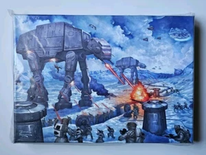 Thomas Kinkade Studios Star Wars Battle of Hoth 10x14 involucro tela con COA - Foto 1 di 16