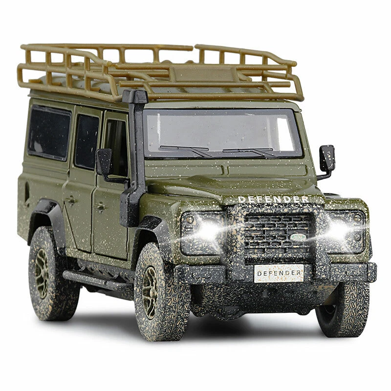1:32 Land Rover Defender Dirty Version ORV Model Car Diecast Toy Vehicle Gift - Image 1 of 4