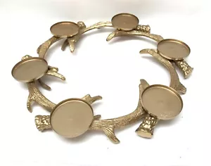 "Centero de centro de mesa de metal dorado para 6 pilares 19""" - Imagen 1 de 2