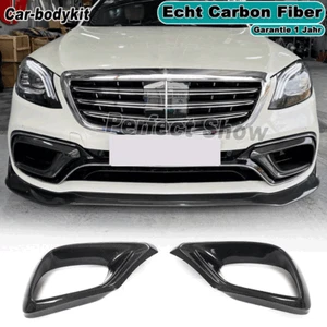 Passt für Mercedes W222 S63 S65 Carbon Nebelscheinwerfer Blende Fog Light Cove - Picture 1 of 10