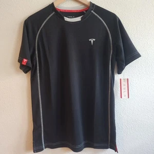 Tesla Shirt Mens Small Performance Tee Athletic Short Sleeve Polyester Training - Picture 1 of 12