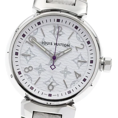Reloj de cuarzo para dama LOUIS VUITTON Tambour monograma QA116 esfera blanca_920252 Foto 1 de 4